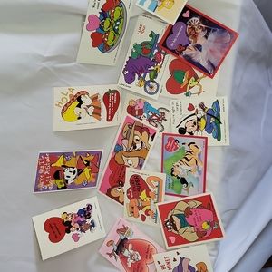 Valentines Vintage lot of 18 Used And Unused Cards (For Repurposing)